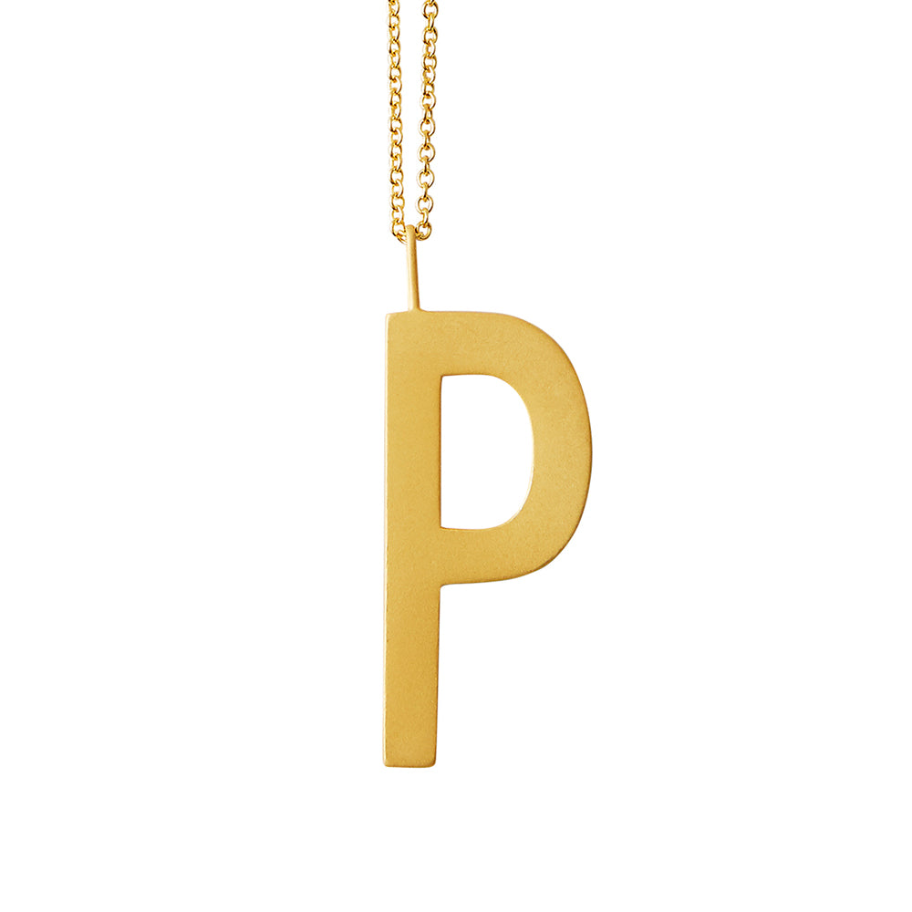 Design Letters Design Letters Archetypes vedhæng, forgyldt - 30 mm. - Bahne